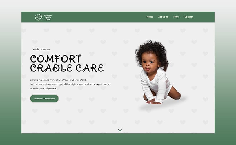 Comfort Cradle Website